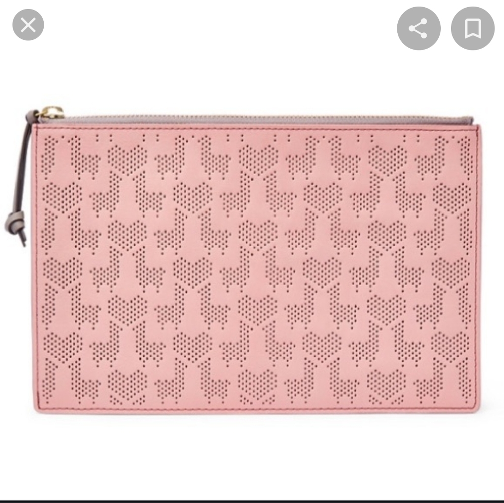 NWOT Fossil llama perforated wallet